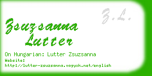 zsuzsanna lutter business card